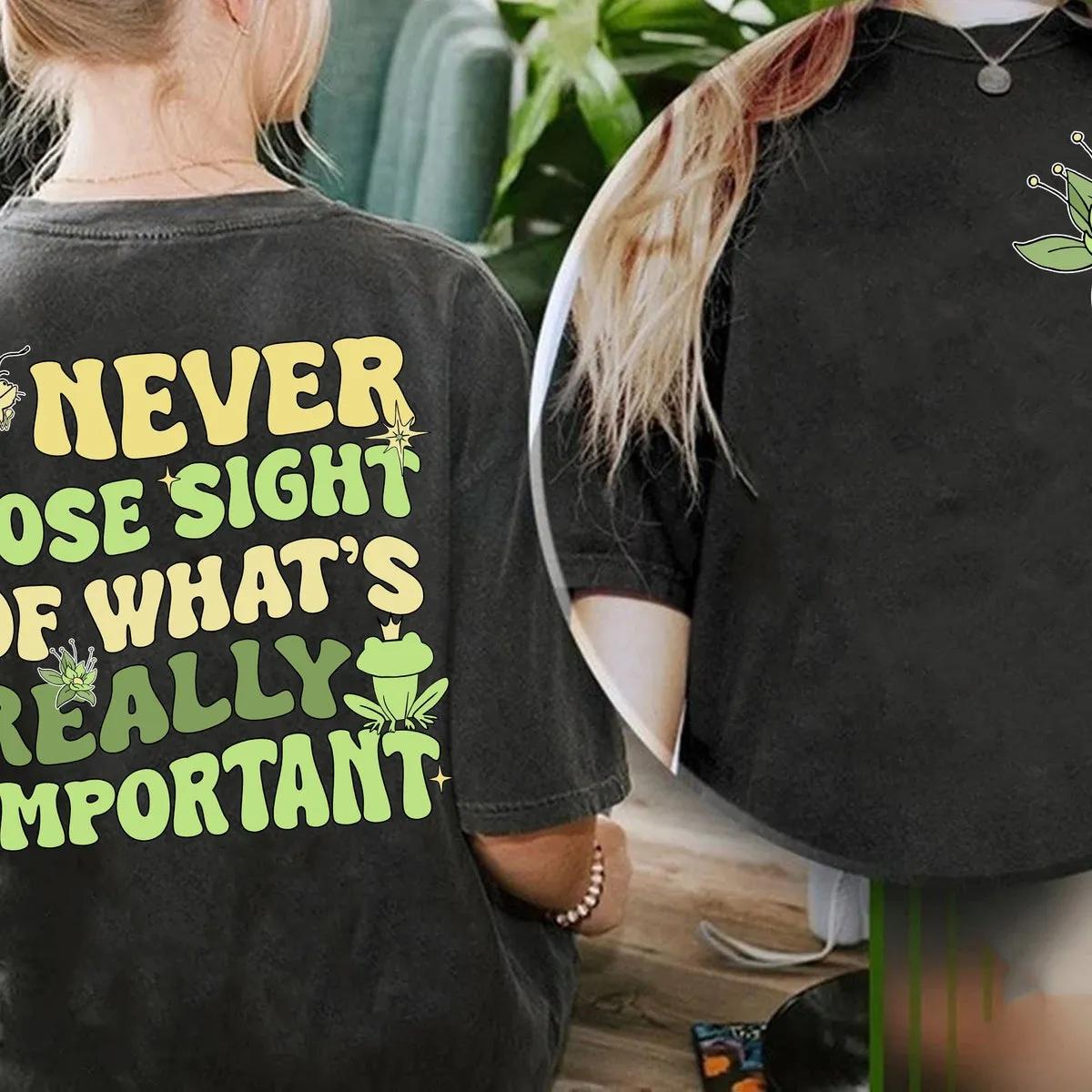 Two Sided Princess And The Frog Ray Never Lose Sight Shirt 3