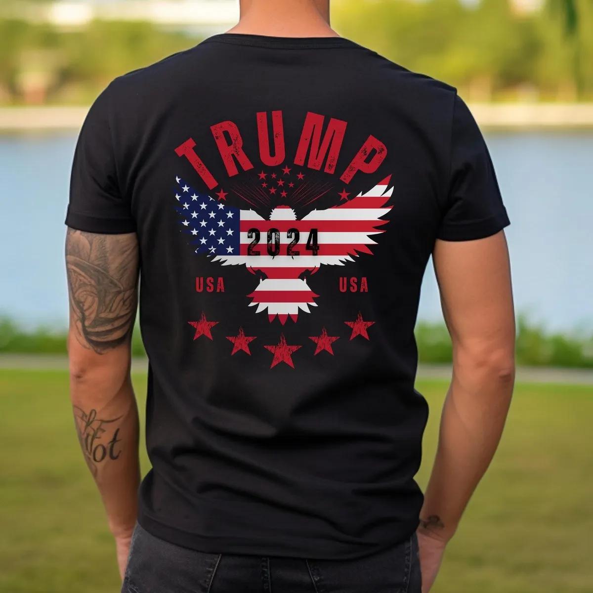 Two Sided Trump Shirt Stand with Trump Tee 1 1