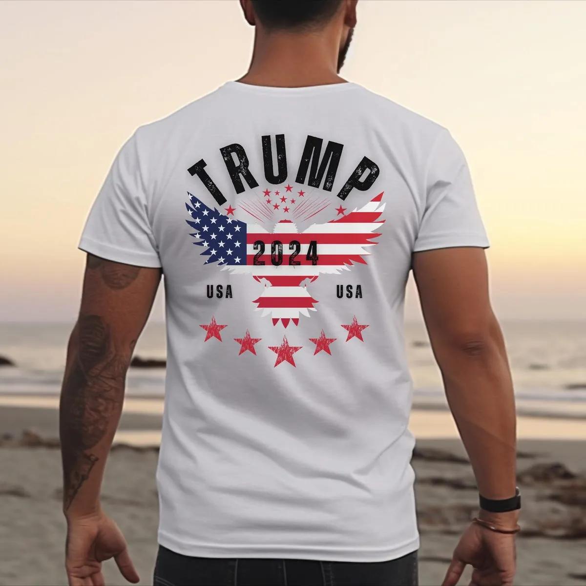 Two Sided Trump Shirt Stand with Trump Tee 4 1