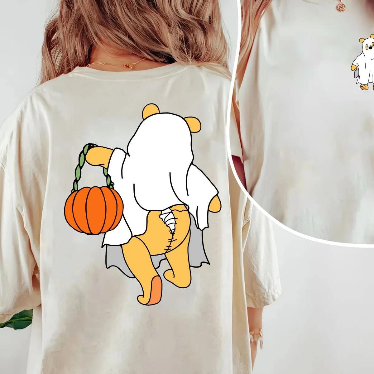 Two Sided Winnie The Pooh Ghost Halloween Pumpkin Halloween Shirt 3