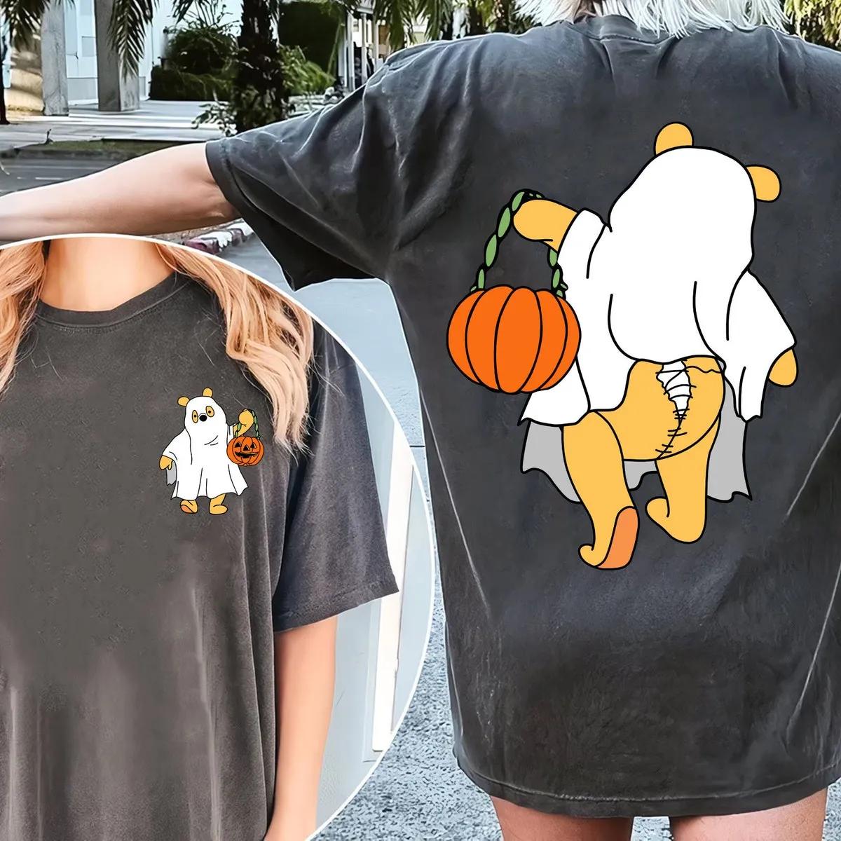 Two Sided Winnie The Pooh Ghost Halloween Pumpkin Halloween Shirt 4