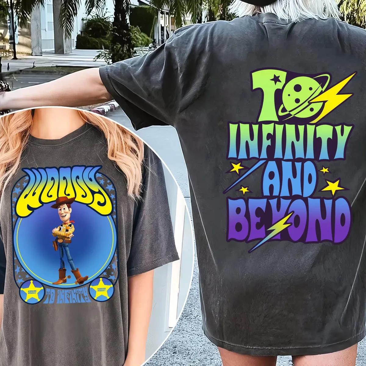 Two Sided Woody To Infinity And Beyond Shirt 5