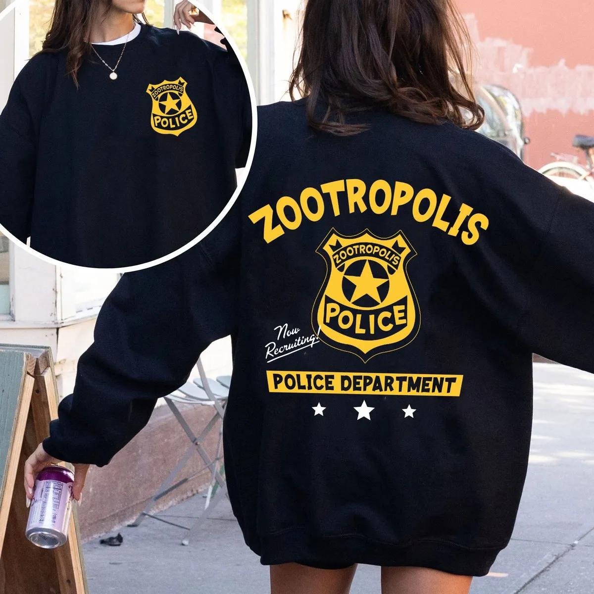 Two Sided Zootropolis Police Department Badge Shirt 1