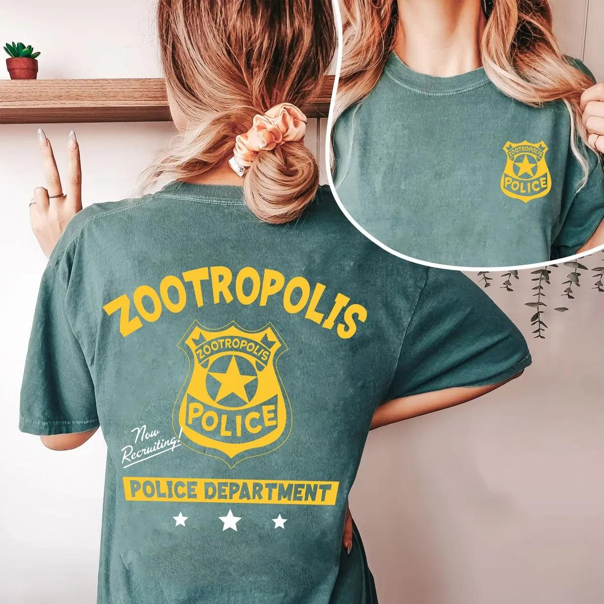 Two Sided Zootropolis Police Department Badge Shirt 3