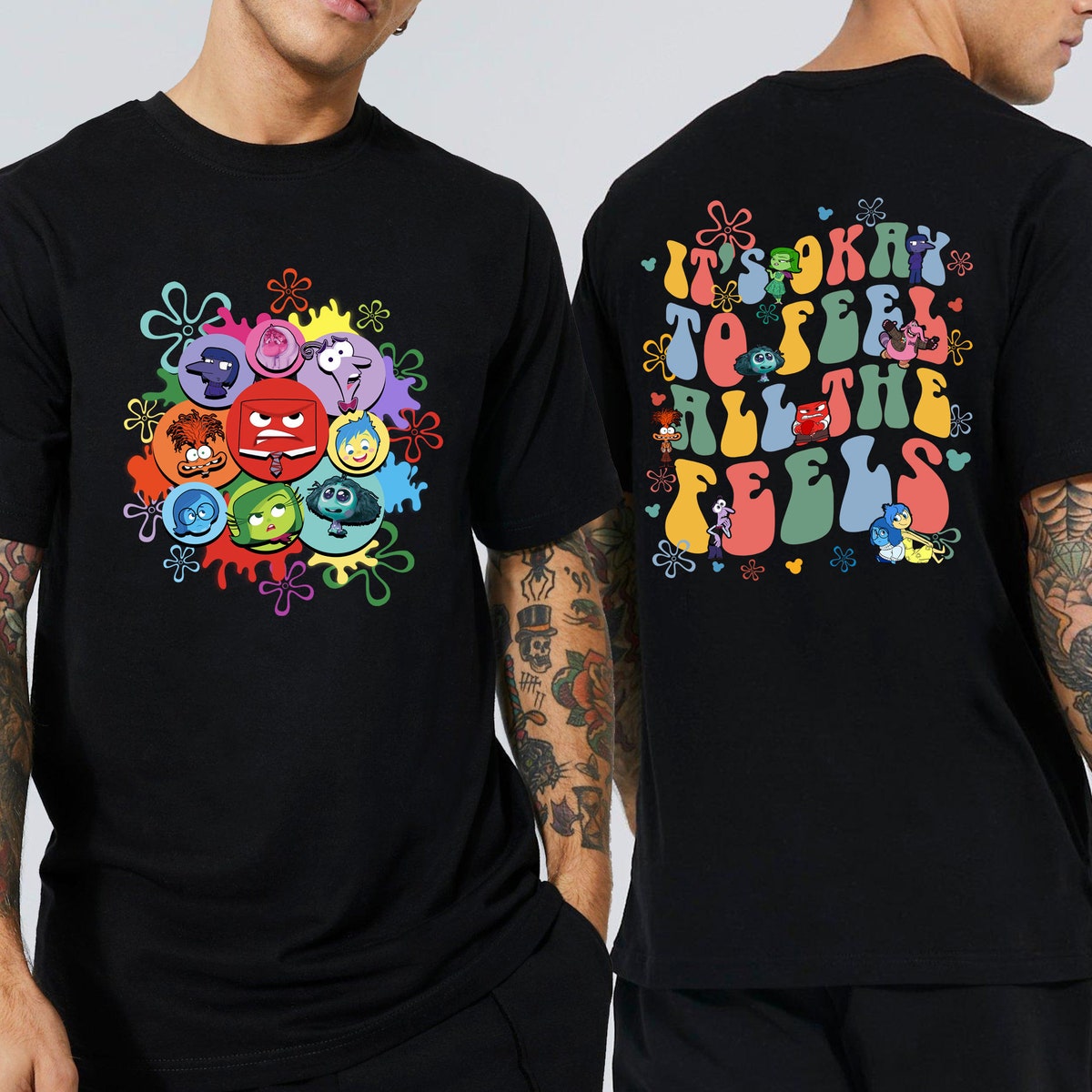 Two sided Inside Out 2 Its Okay To Feel All The Feels Shirt 1 1