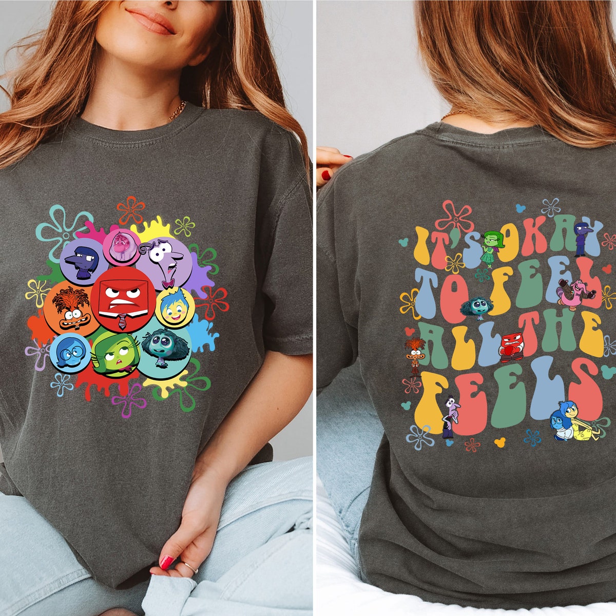 Two sided Inside Out 2 Its Okay To Feel All The Feels Shirt 2 1