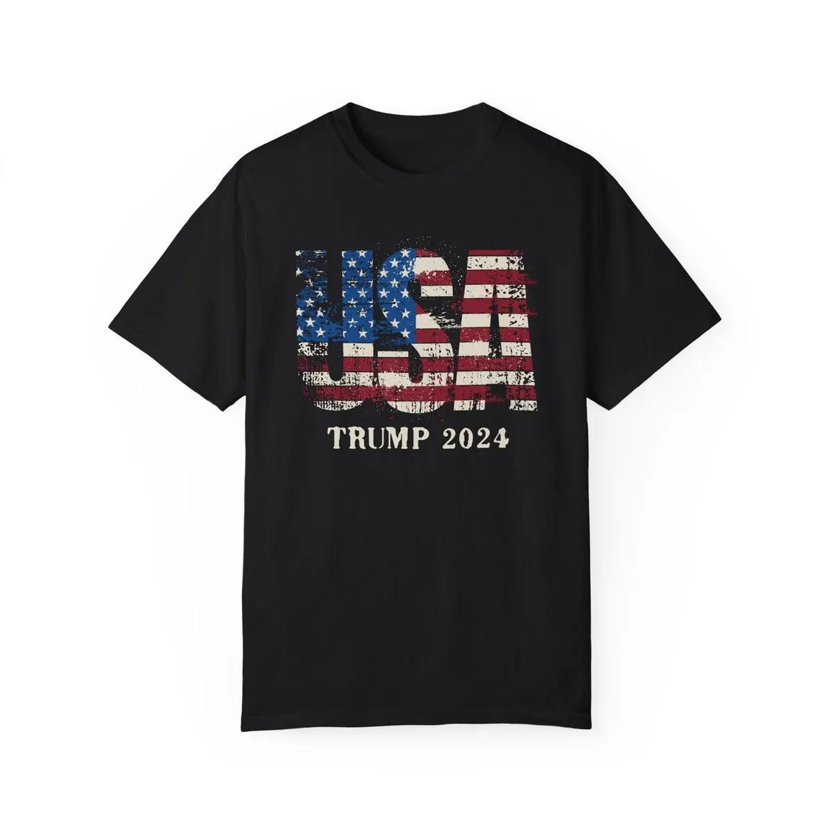 USA American Flag Grunge Shirt MAGA Republican Tee 4 1