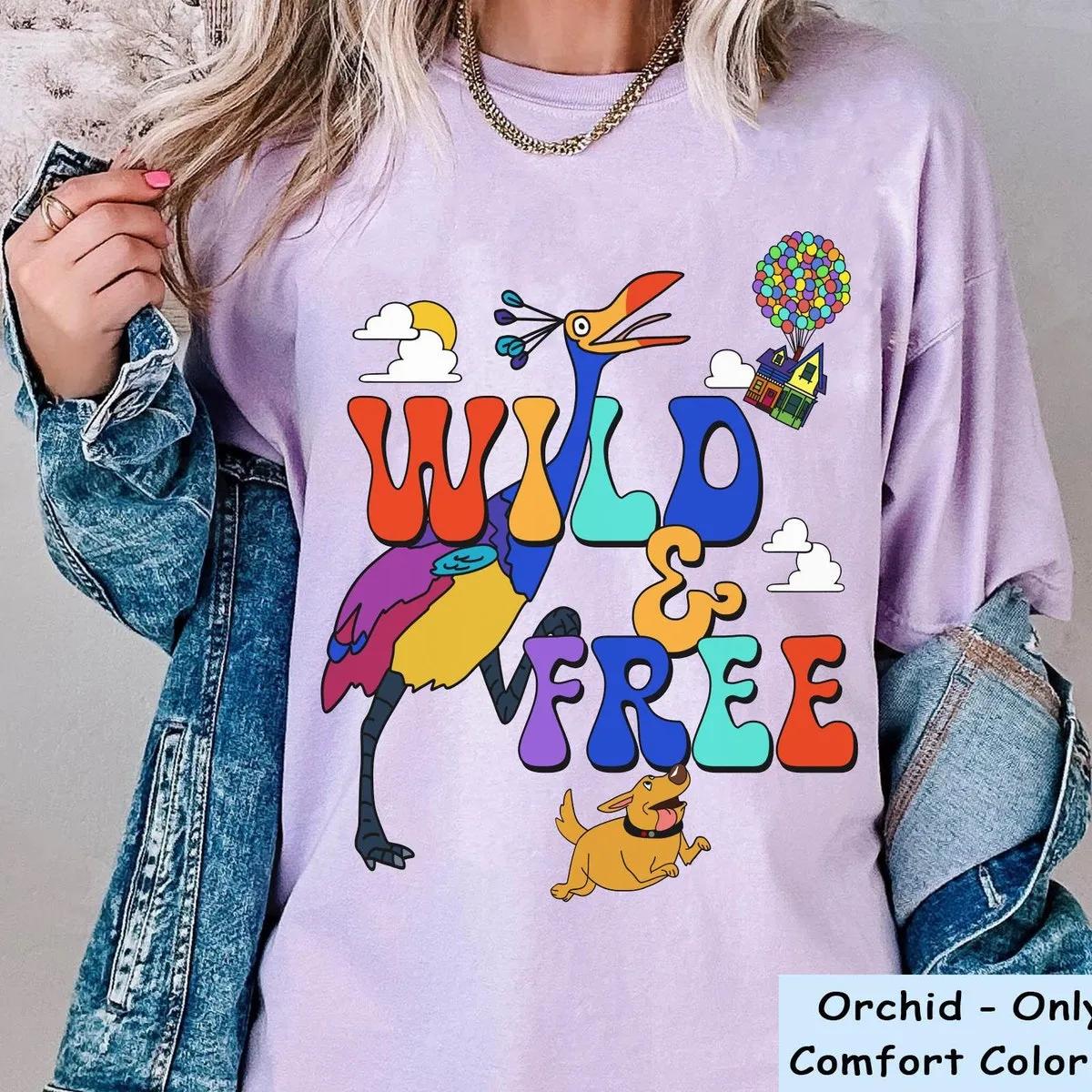 Up Balloon House Kevin Dug Dog Wild And Free Shirt 6