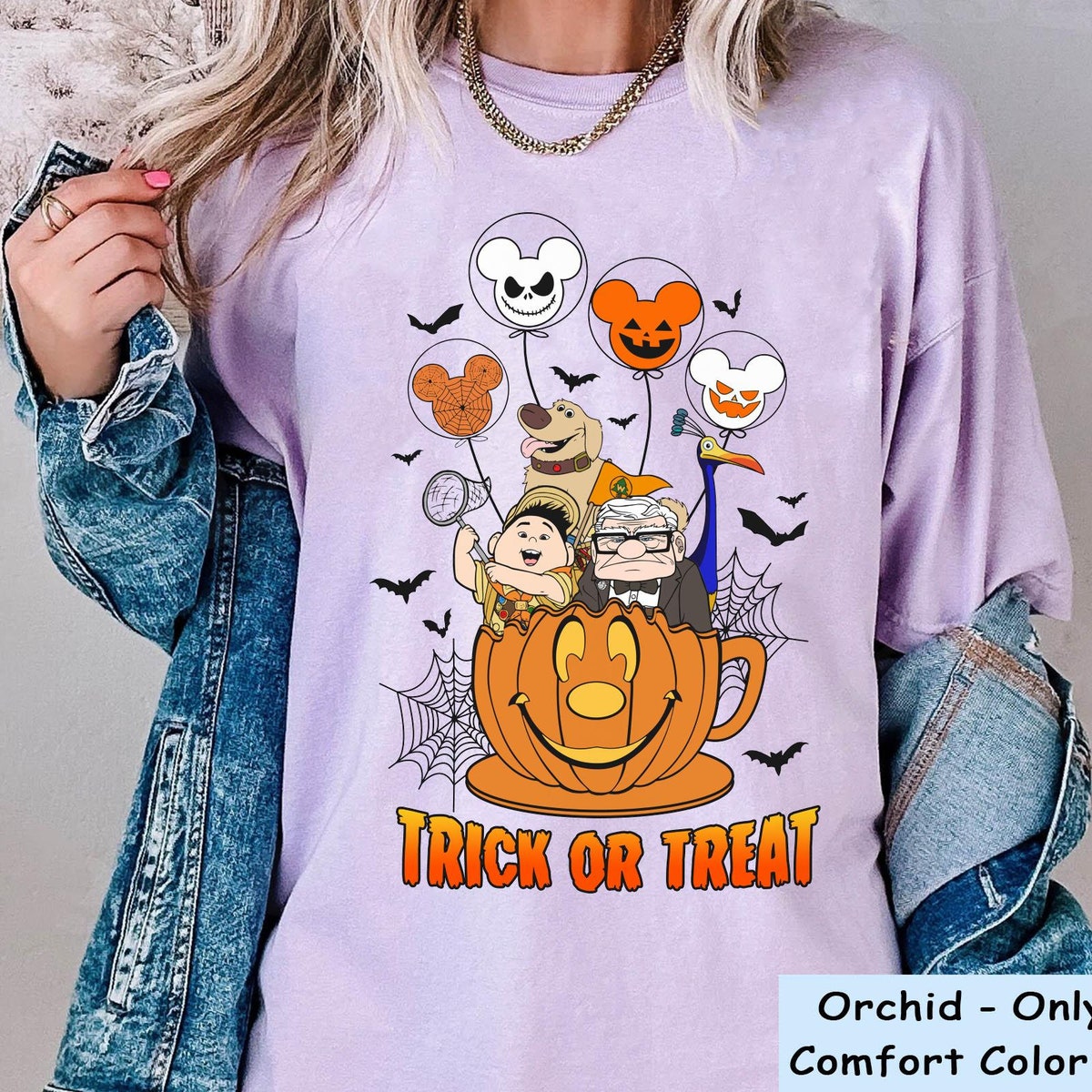 Up Movie Kevin Russell Carl Dug Pumpkin Tea Party Trick Or Treat Shirt 2 1