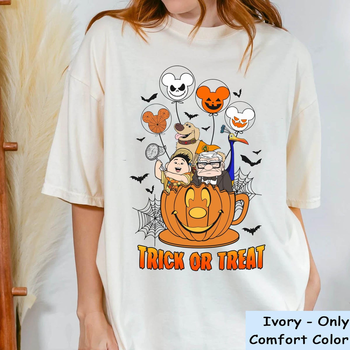 Up Movie Kevin Russell Carl Dug Pumpkin Tea Party Trick Or Treat Shirt 6 1