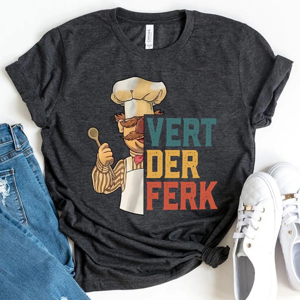 Vert Der Ferk Swedish Chef Shirt Disney The Muppet Christmas Carol Show Tee 5