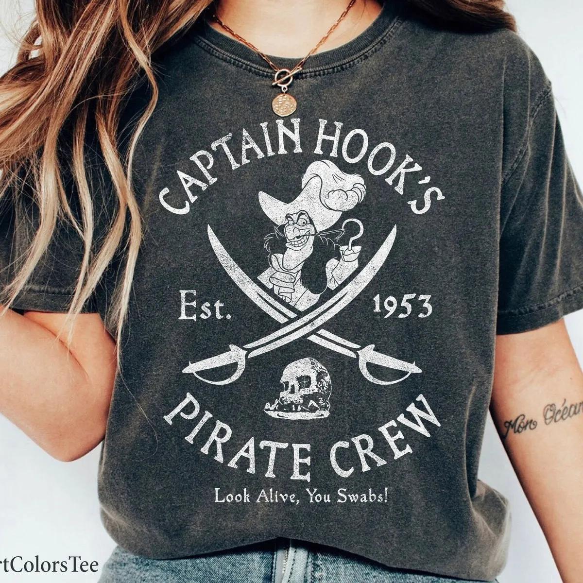 Villains Captain Hook Pirate Crew Disney Shirt 5 1