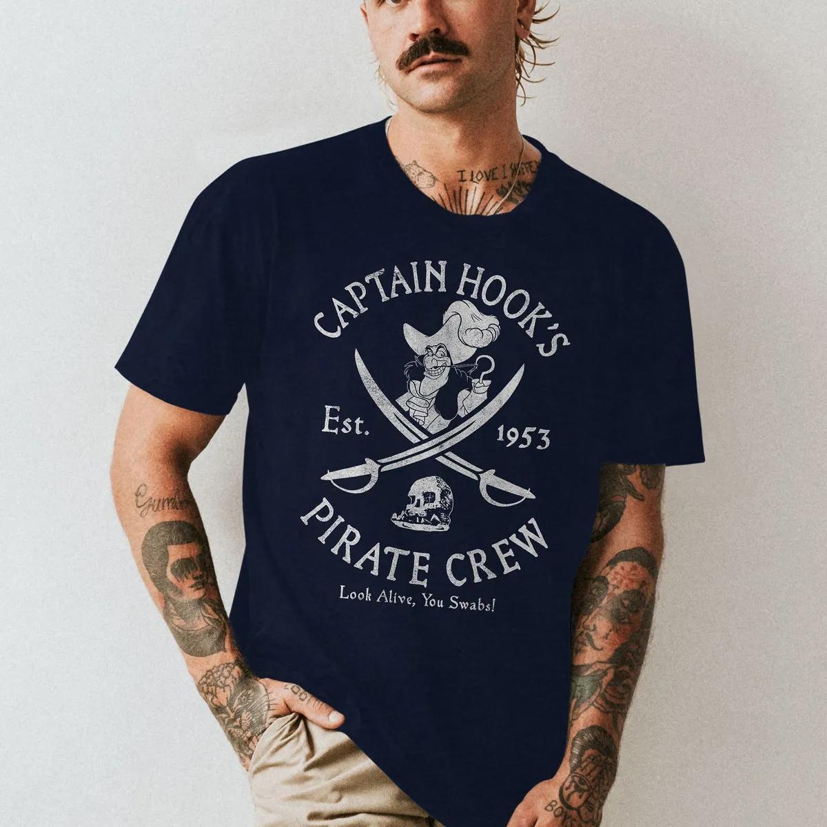 Villains Captain Hook Pirate Crew Est 1953 Disney Shirt 5 1