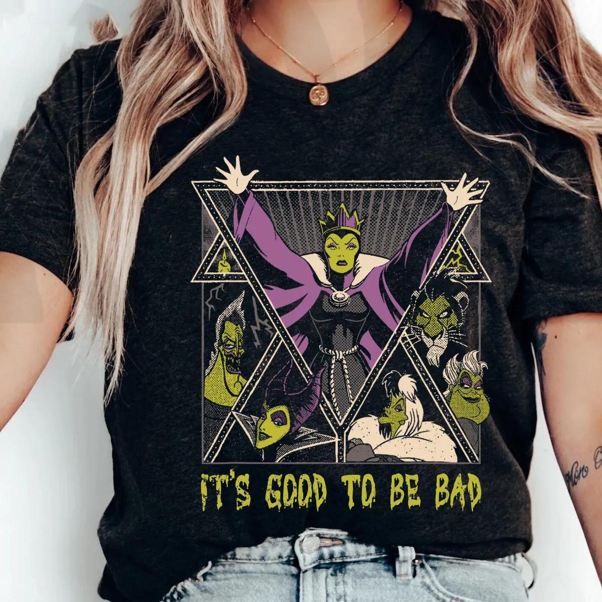 Villains Group Its Good To Be Bad Maleficent Ursula Evil Queen Shirt 1