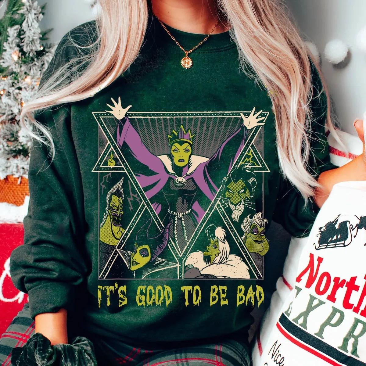 Villains Group Its Good To Be Bad Maleficent Ursula Evil Queen Shirt 3