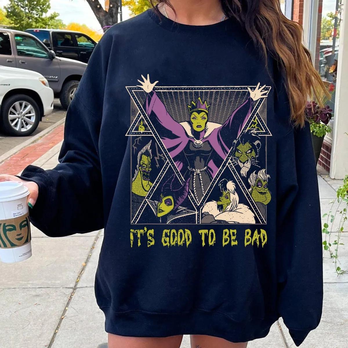 Villains Group Its Good To Be Bad Maleficent Ursula Evil Queen Shirt 5