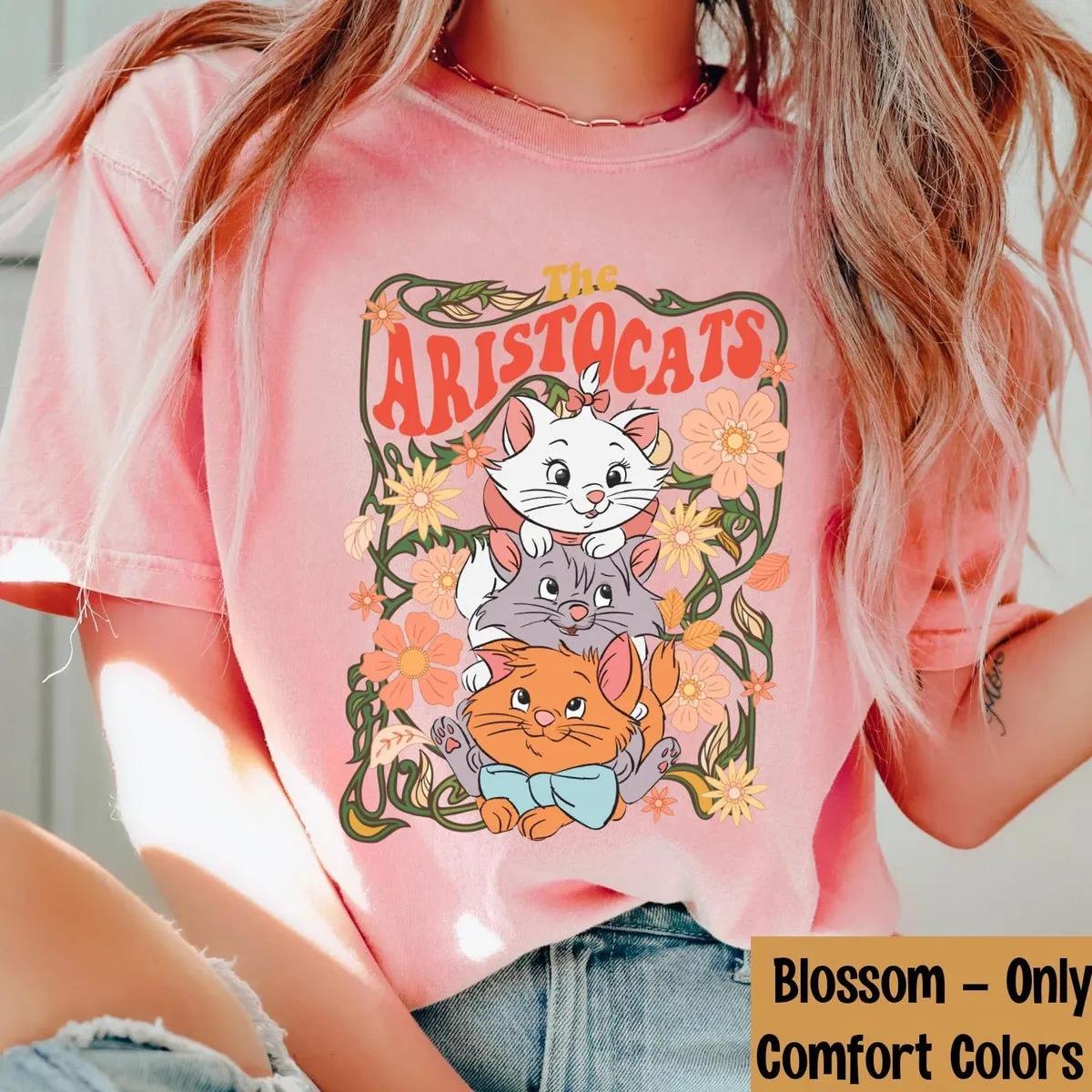 Vintage 70s the Aristocats Floral Shirt 5 1