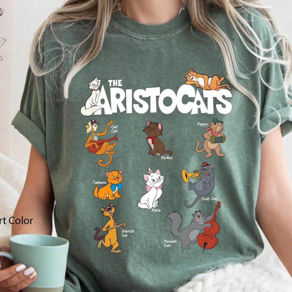 Vintage Aristocats All The Cats Shirt Marie Berlioz Toulouse Tee 1