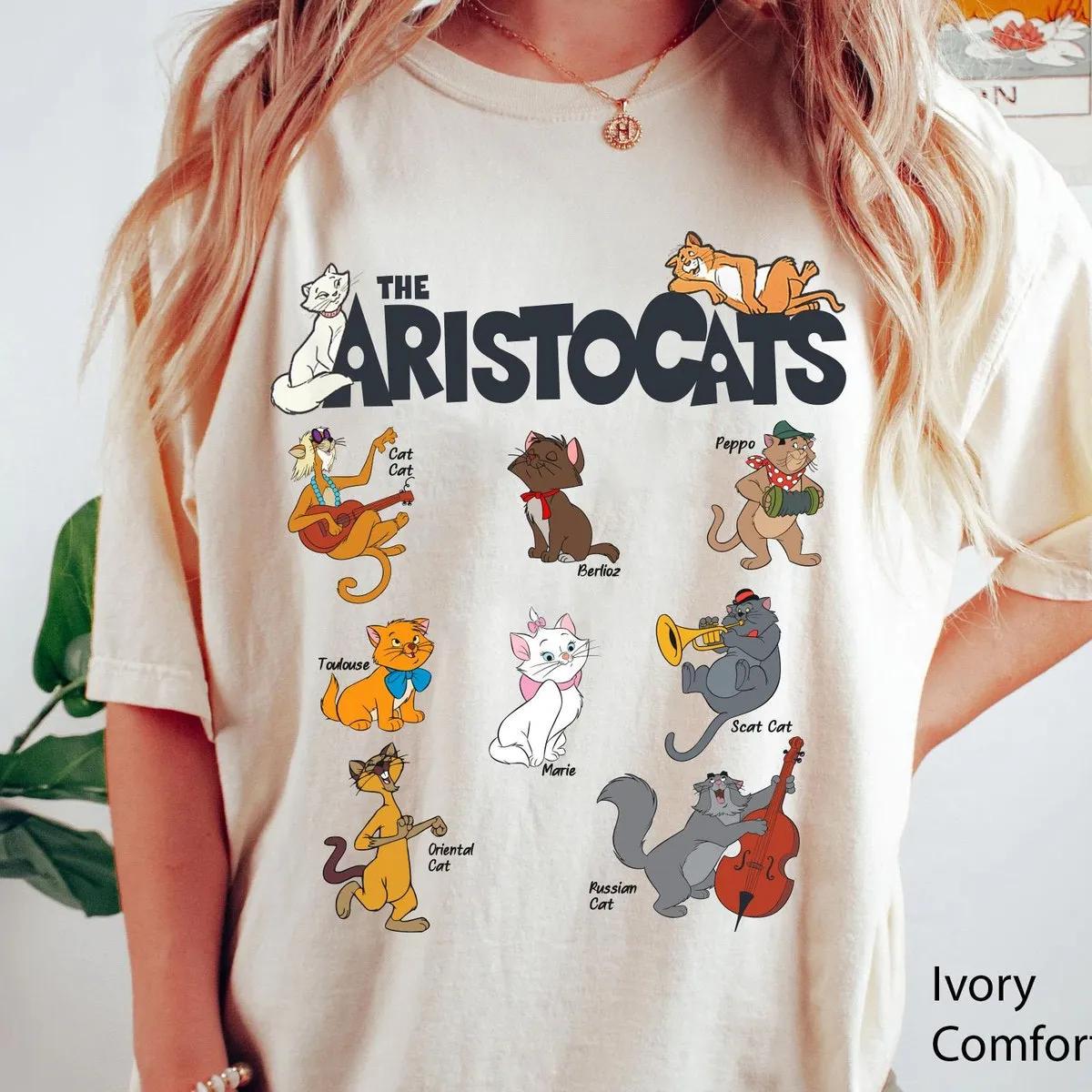 Vintage Aristocats All The Cats Shirt Marie Berlioz Toulouse Tee 2