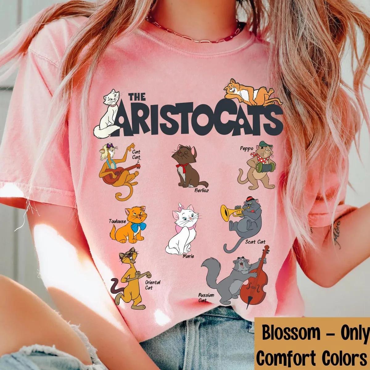 Vintage Aristocats All The Cats Shirt Marie Berlioz Toulouse Tee 4