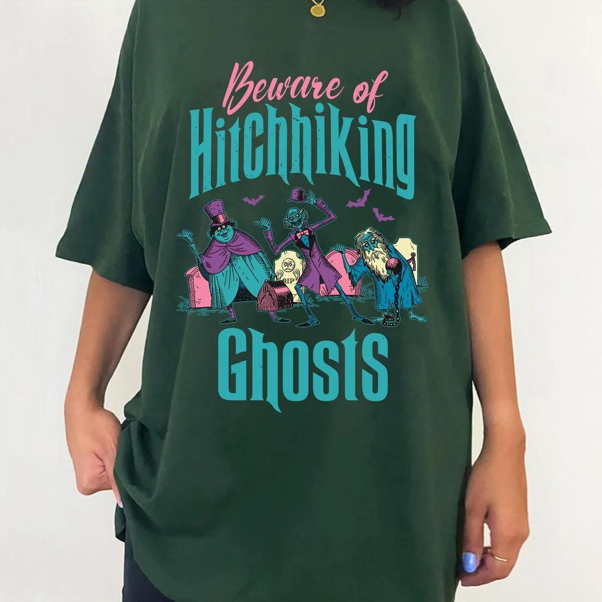 Vintage Beware Of Hitchhiking Ghosts Shirt 4