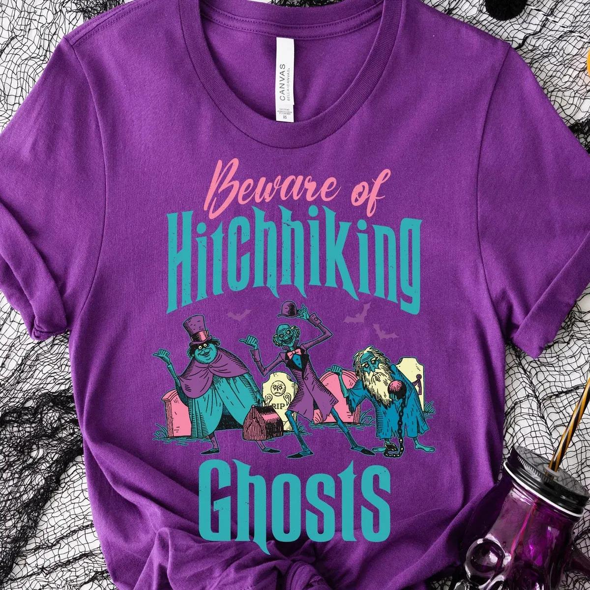 Vintage Beware Of Hitchhiking Ghosts Shirt 5