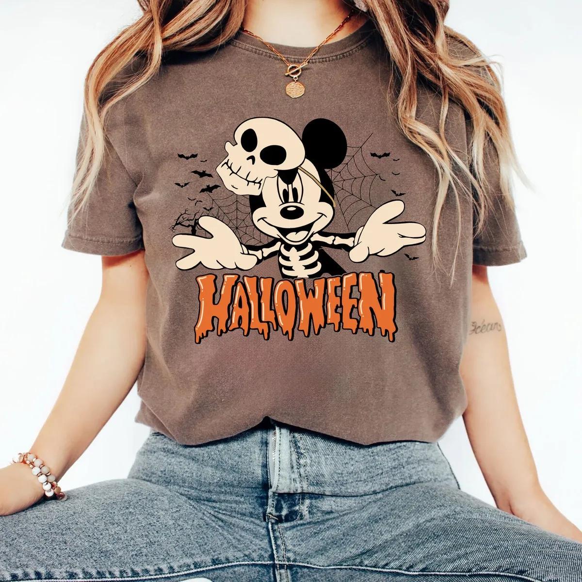 Vintage Halloween Mickey Not So Scary Shirt 3