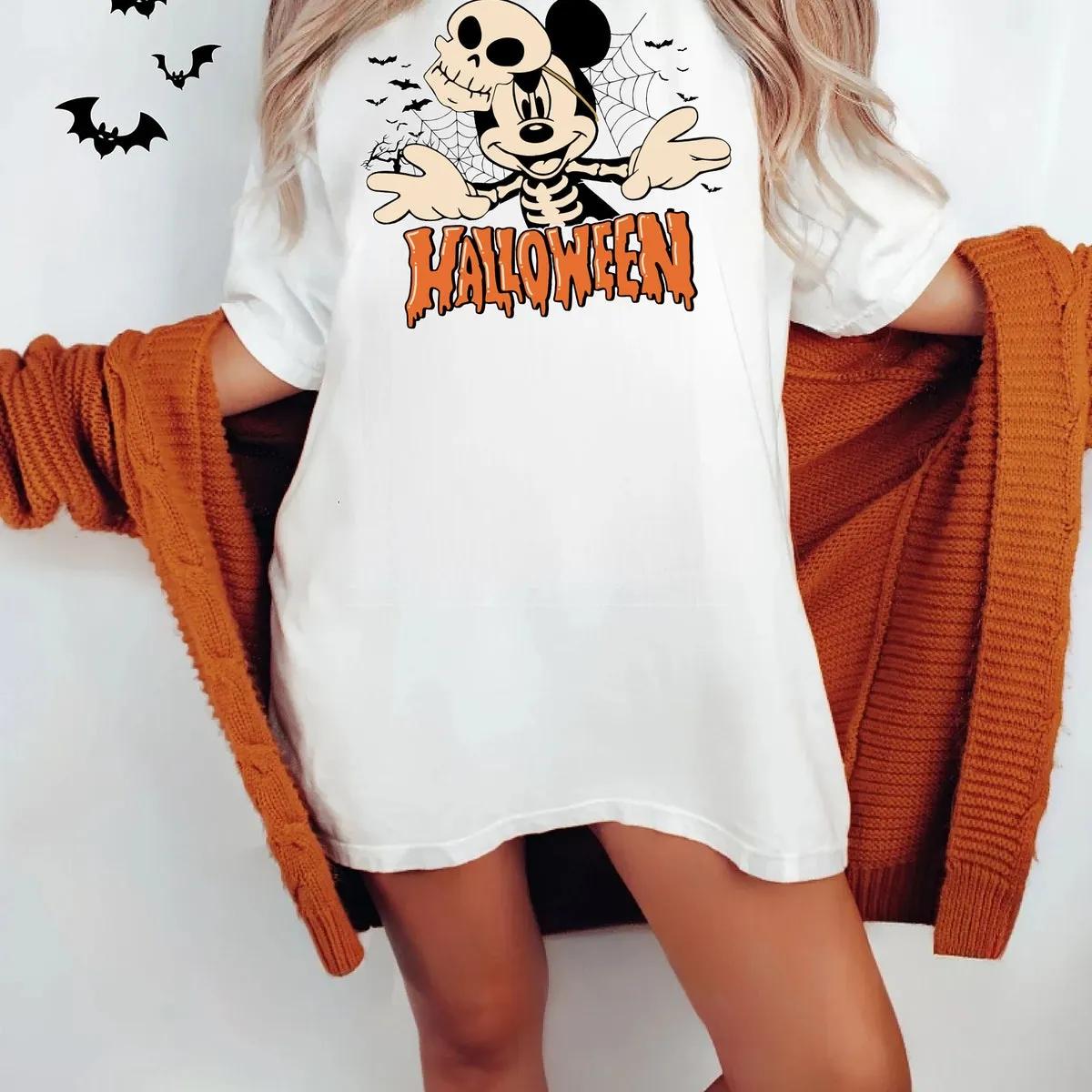 Vintage Halloween Mickey Not So Scary Shirt 6