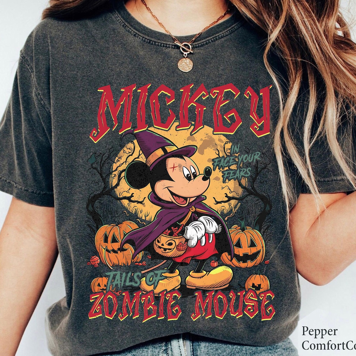 Vintage Halloween Mouse Shirt 2 1