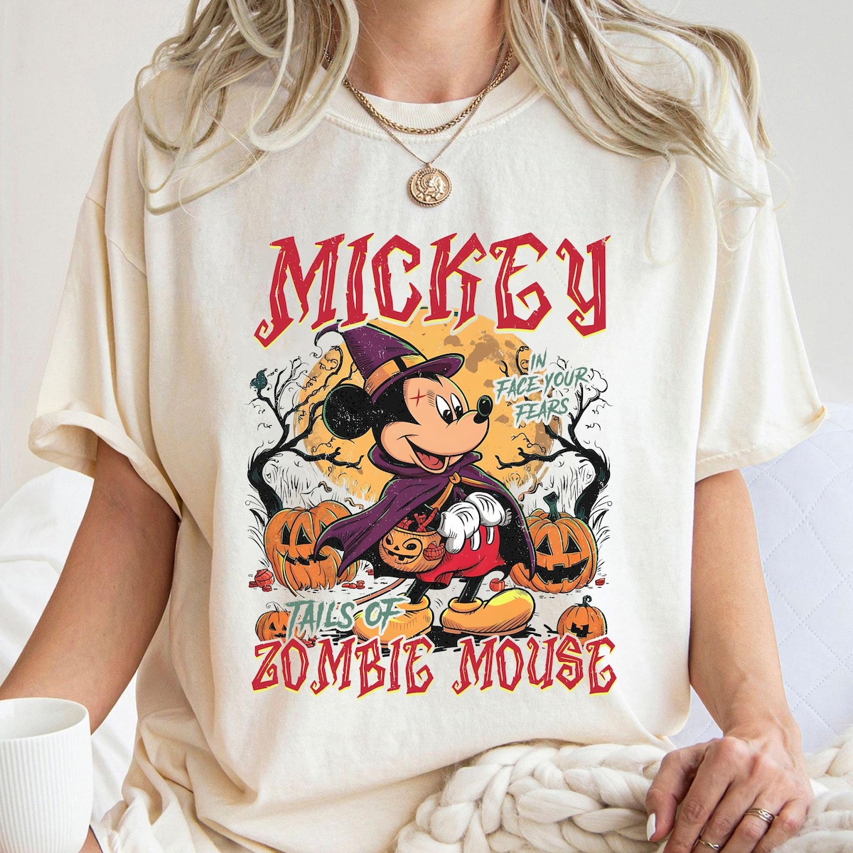 Vintage Halloween Mouse Shirt 3 1