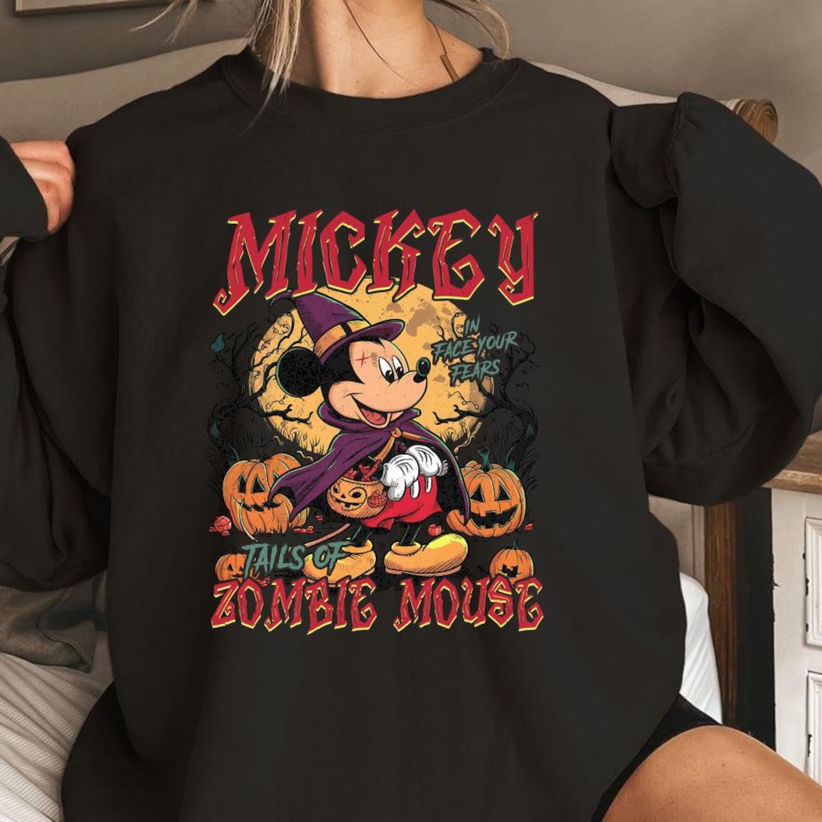 Vintage Halloween Mouse Shirt 4 1