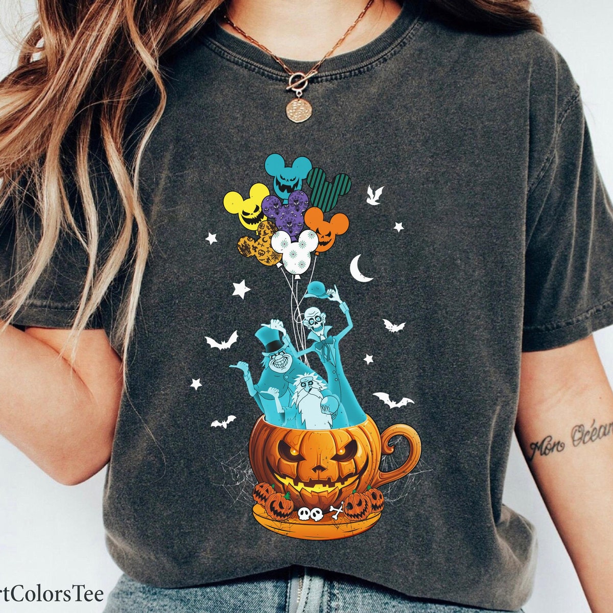 Vintage Haunted Mansion Mickey Halloween Shirt 1 1