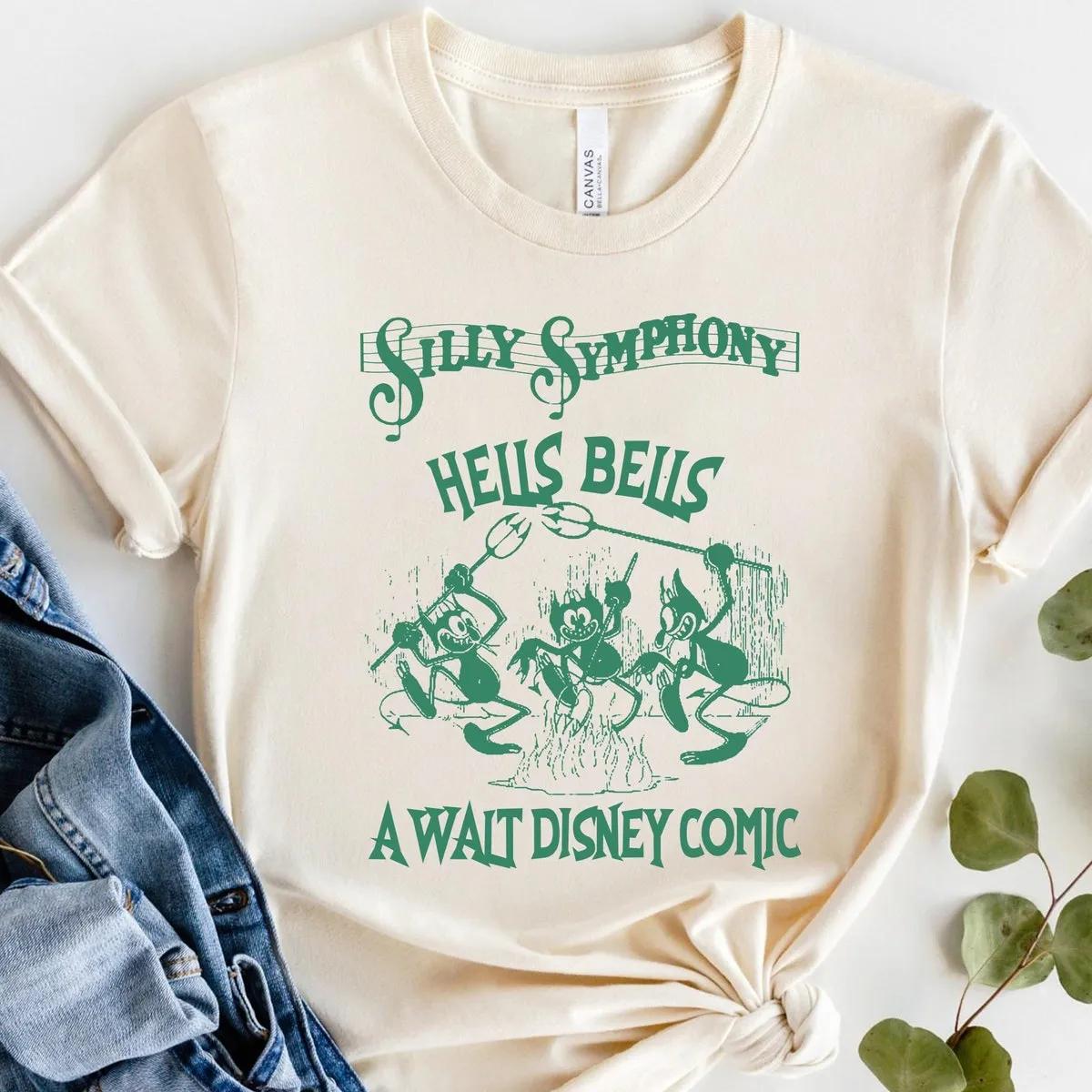 Vintage Hells Bells The Silly Symphony Comic Halloween Disney Shirt 2 1