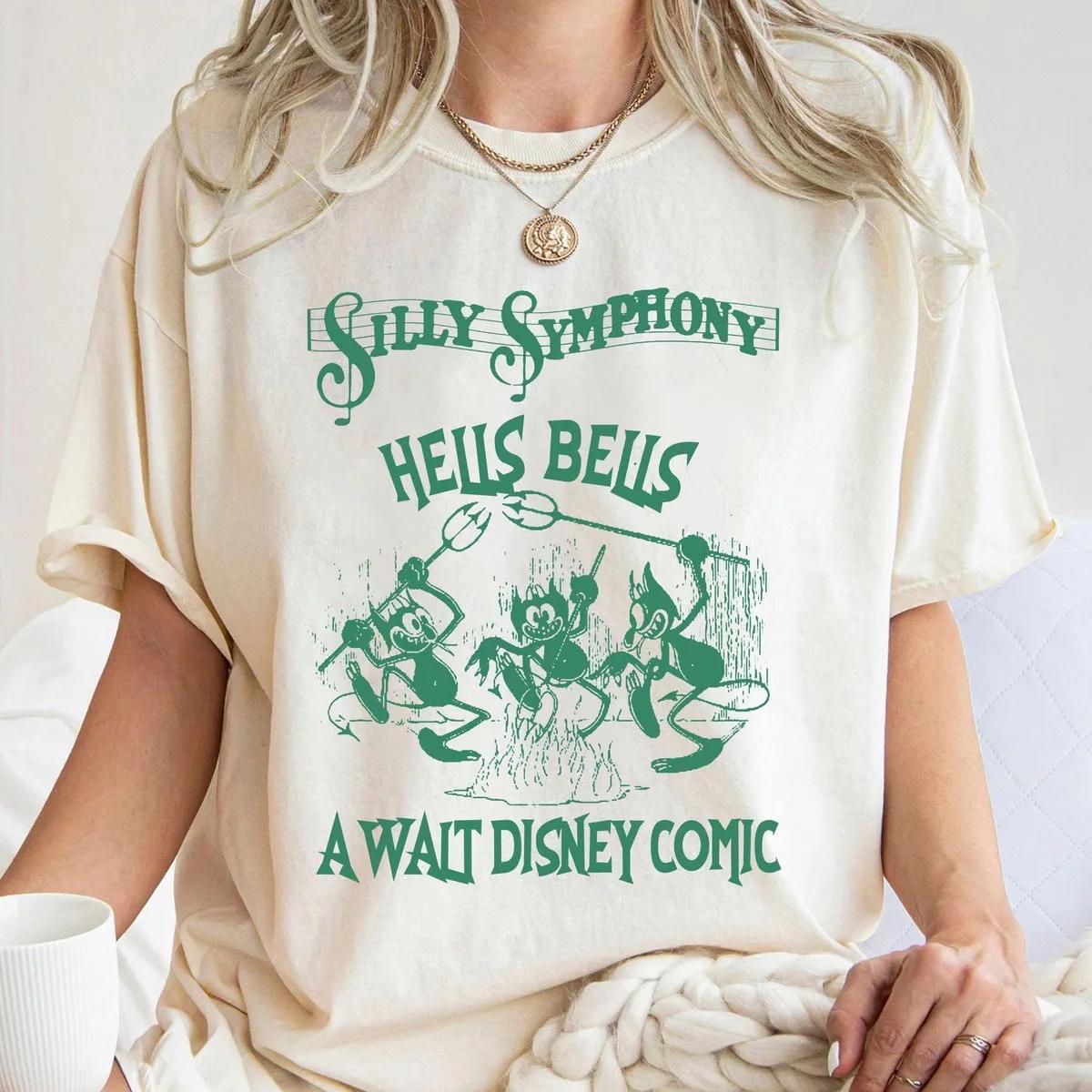 Vintage Hells Bells The Silly Symphony Comic Halloween Disney Shirt 3 1