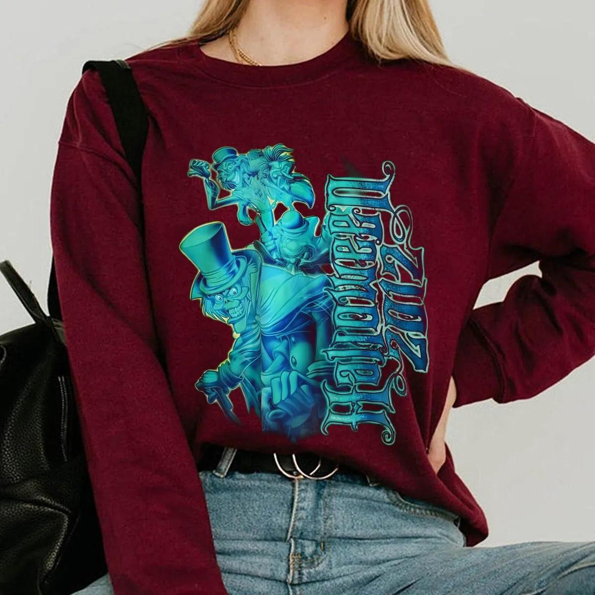 Vintage Hitchhiking Ghosts Halloween Shirt 3