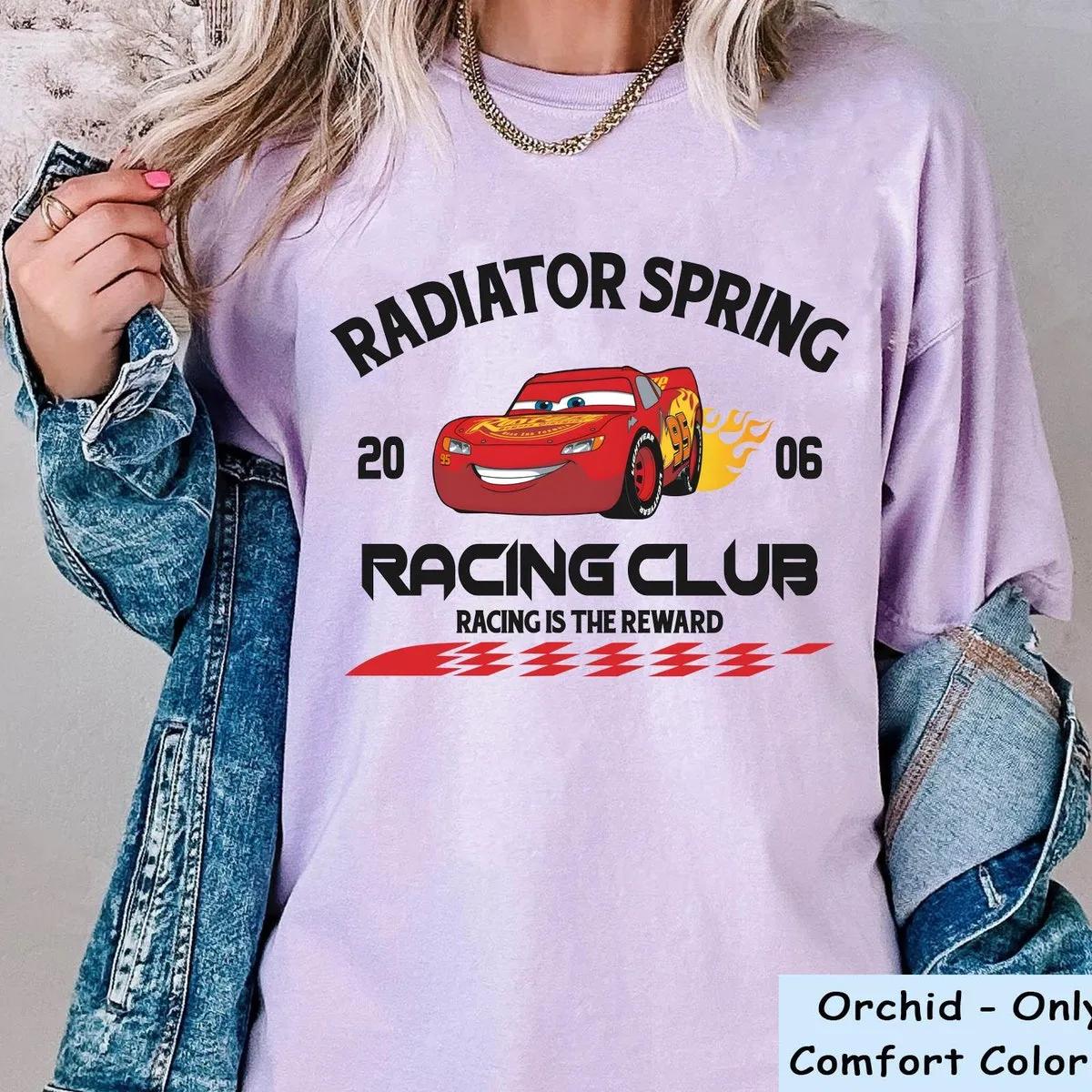 Vintage Lightning Mcqueen Racing Club Shirt 5