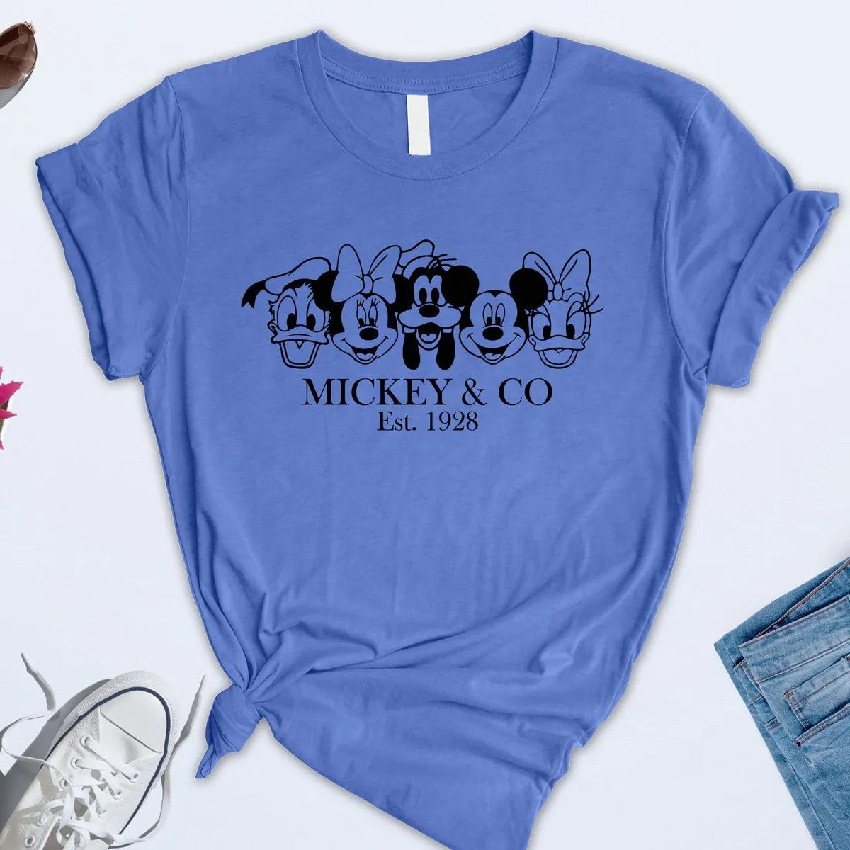 Vintage Mickey Co 1928 Shirt Mickey And Friends Tee 4 1