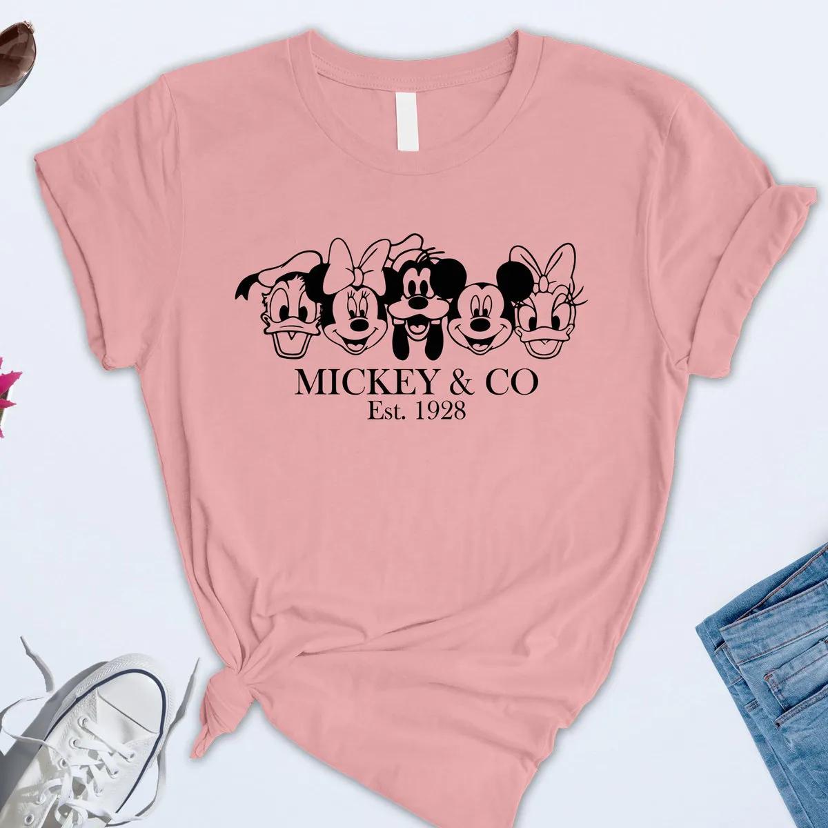 Vintage Mickey Co 1928 Shirt Mickey And Friends Tee 5 1