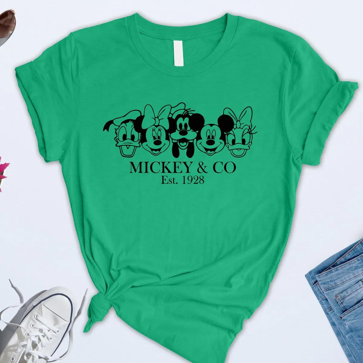 Vintage Mickey Co 1928 Shirt Mickey And Friends Tee 6 1