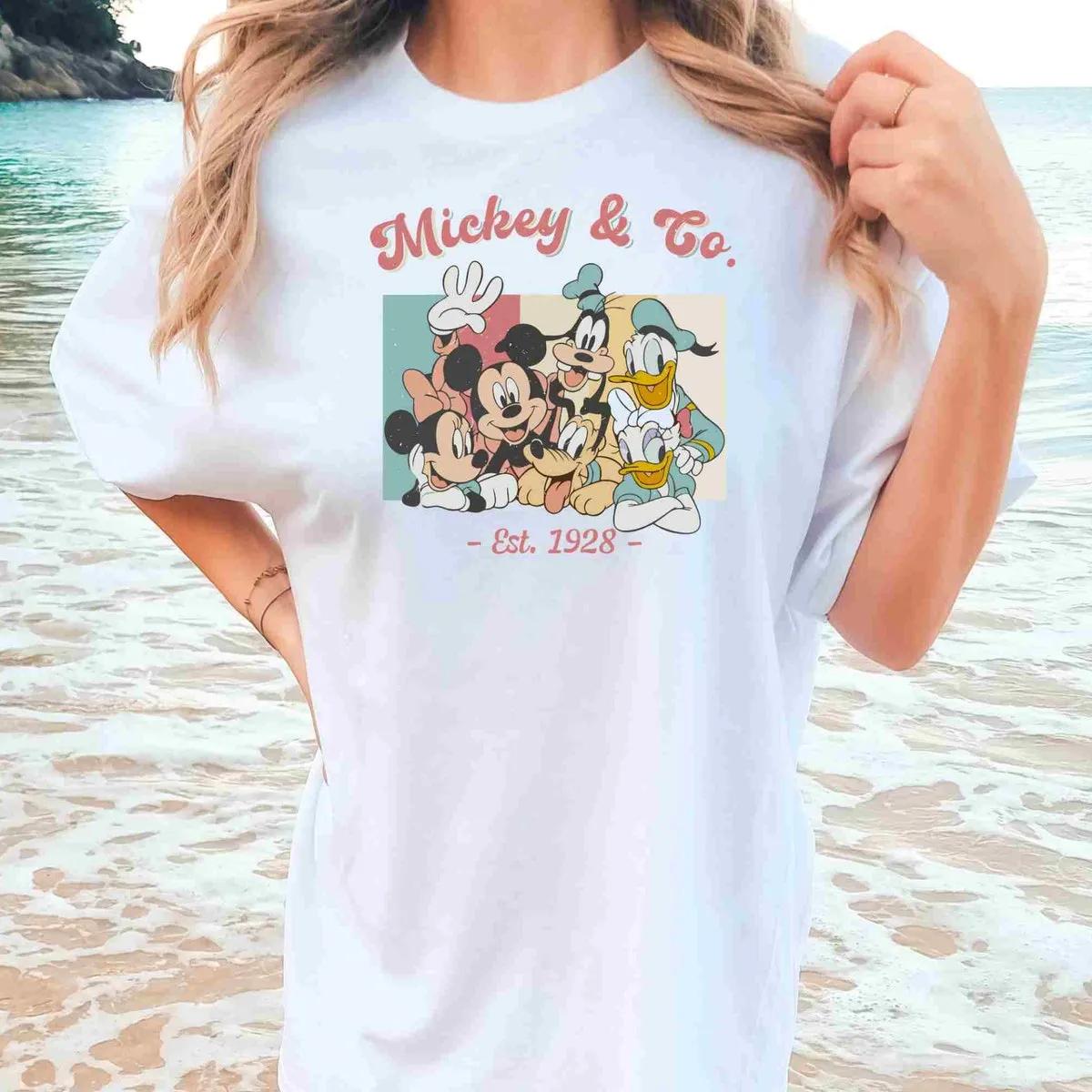 Vintage Mickey Co 1928 Shirt Retro Vintage Disney Tee 2 1