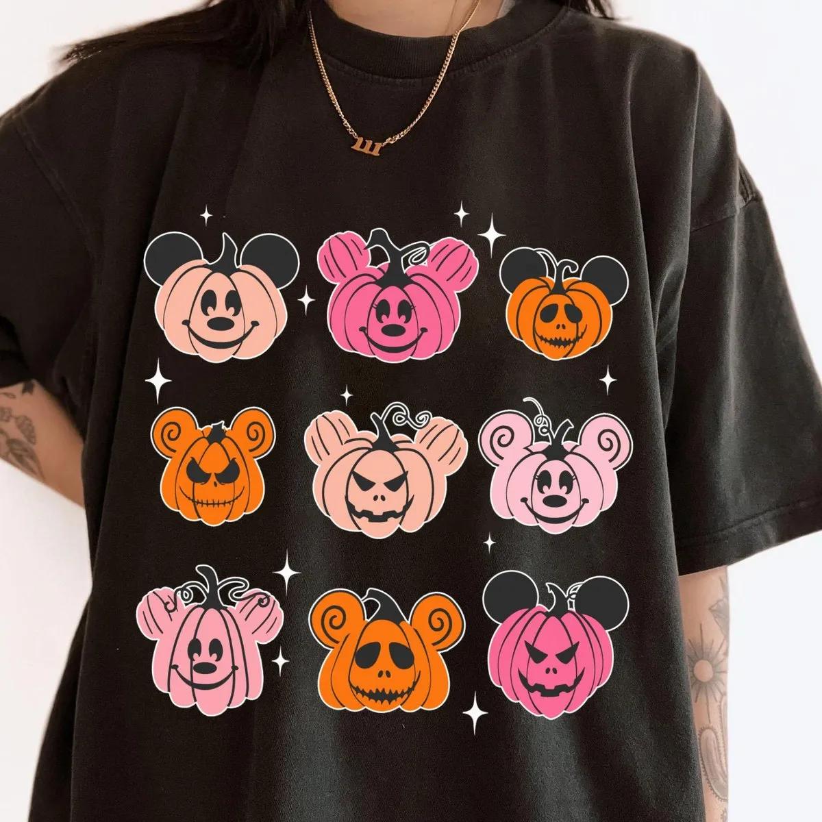 Vintage Mickey Mouse Pumpkin Ears Halloween Shirt 5