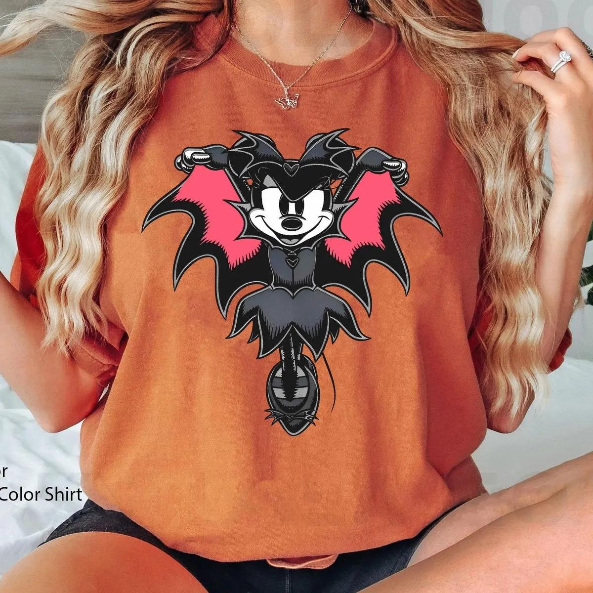 Vintage Minnie Mouse Dracula Gothic Witch Shirt 3