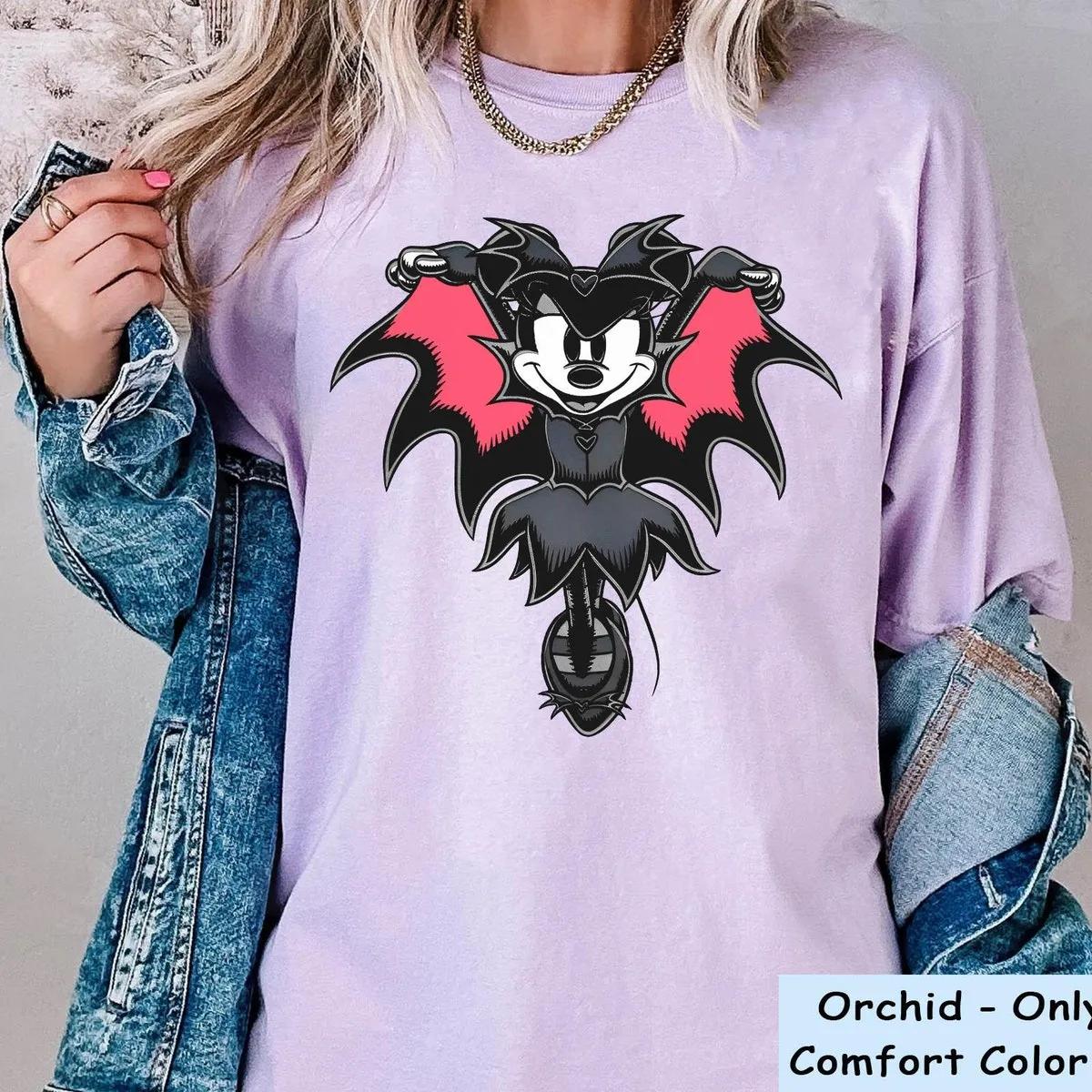 Vintage Minnie Mouse Dracula Gothic Witch Shirt 5