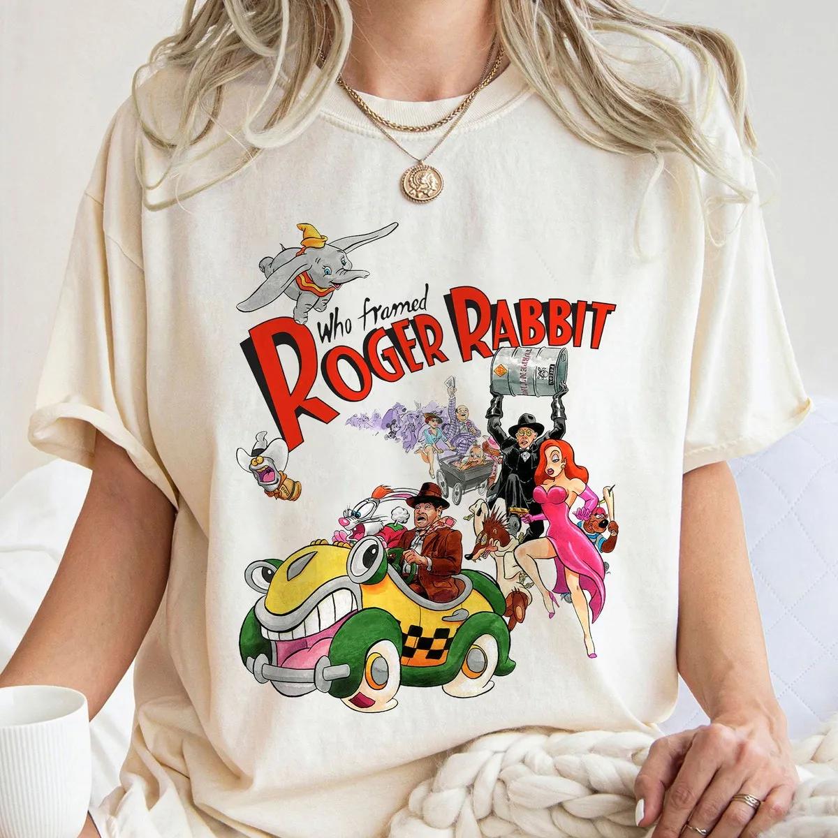 Vintage Retro Who Framed Roger Rabbit Disney Shirt 1 1