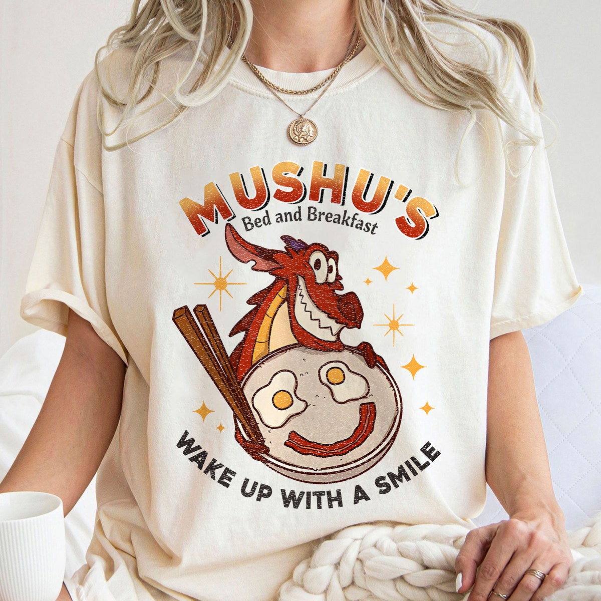 Wake Up With A Smile Mulan Mushus Bed And Breakfast Shirt 5 1