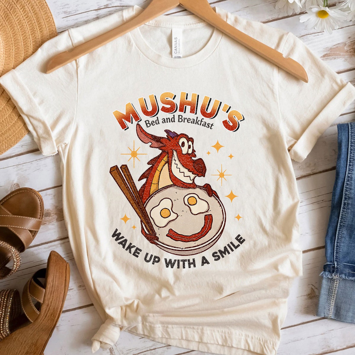 Wake Up With A Smile Mulan Mushus Bed And Breakfast Shirt 6 1