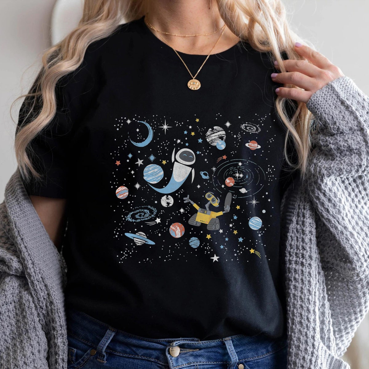 Wall E Eve In Space Shirt Wall E Triangles Tee 1