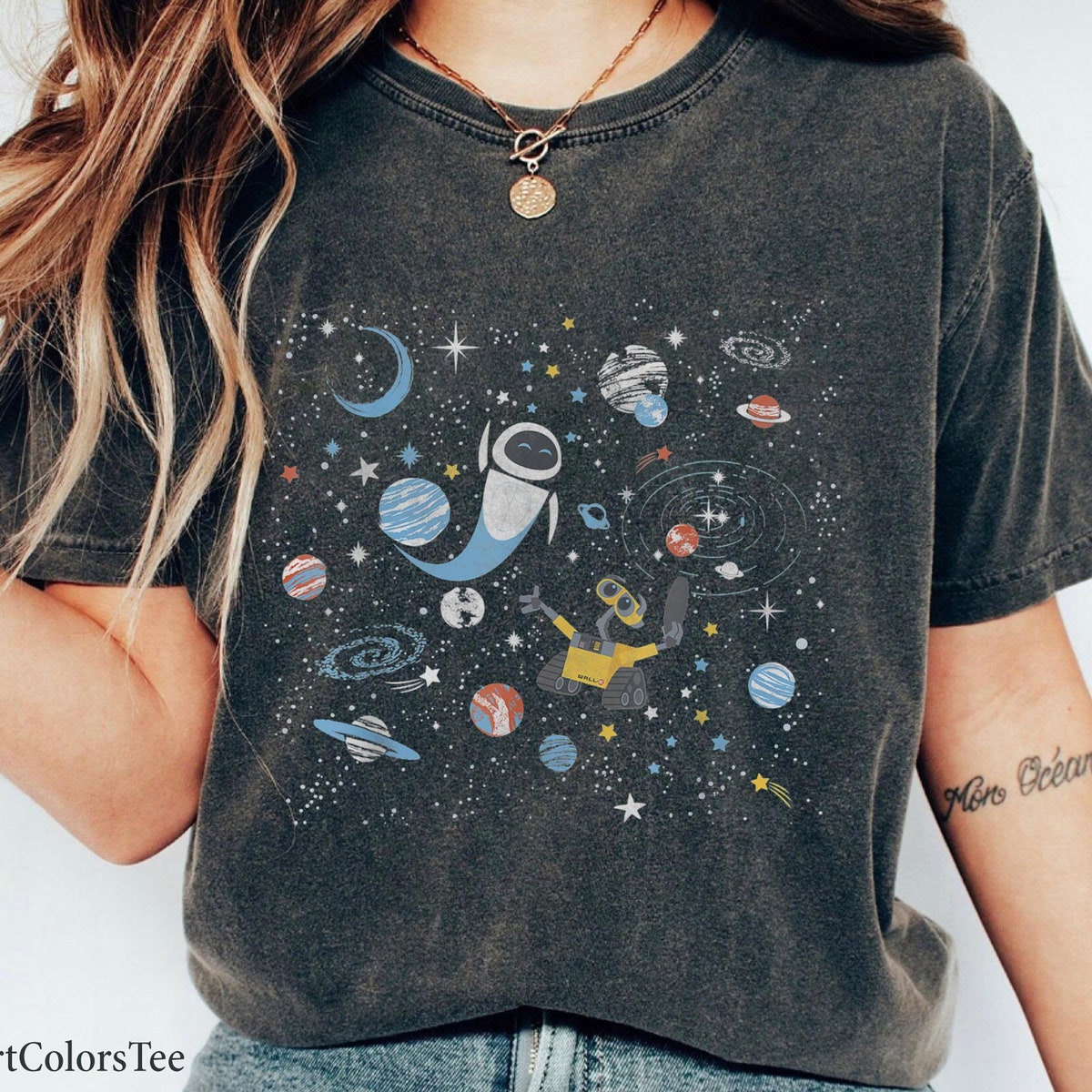 Wall E Eve In Space Shirt Wall E Triangles Tee 2