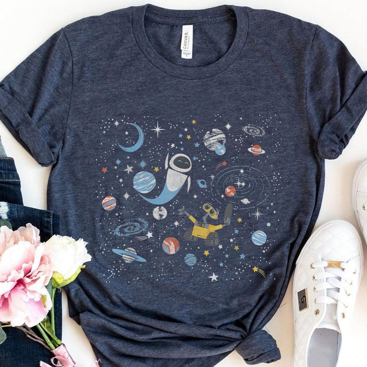 Wall E Eve In Space Shirt Wall E Triangles Tee 4