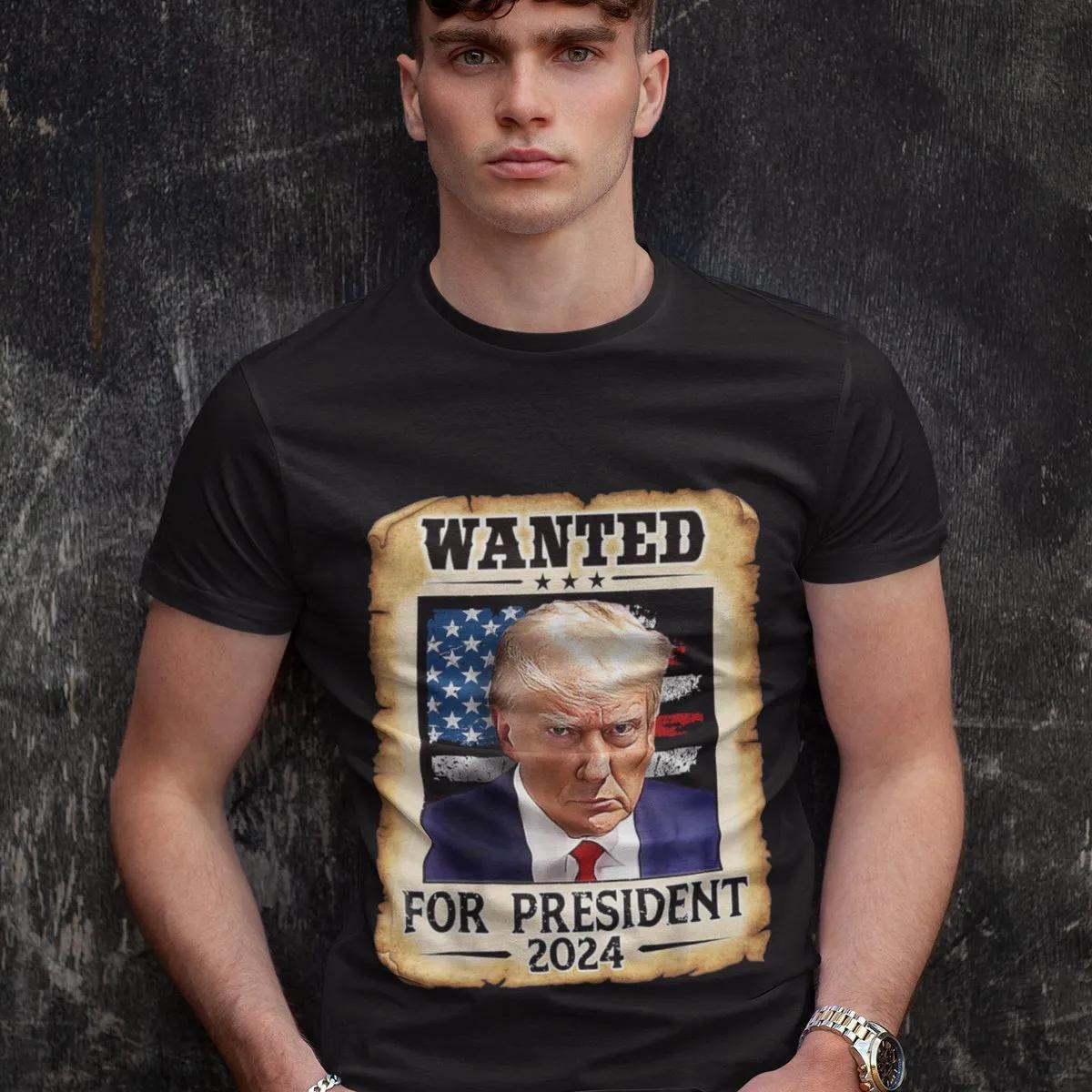 Wanted For U.S. President 2024 Shirt 1 1